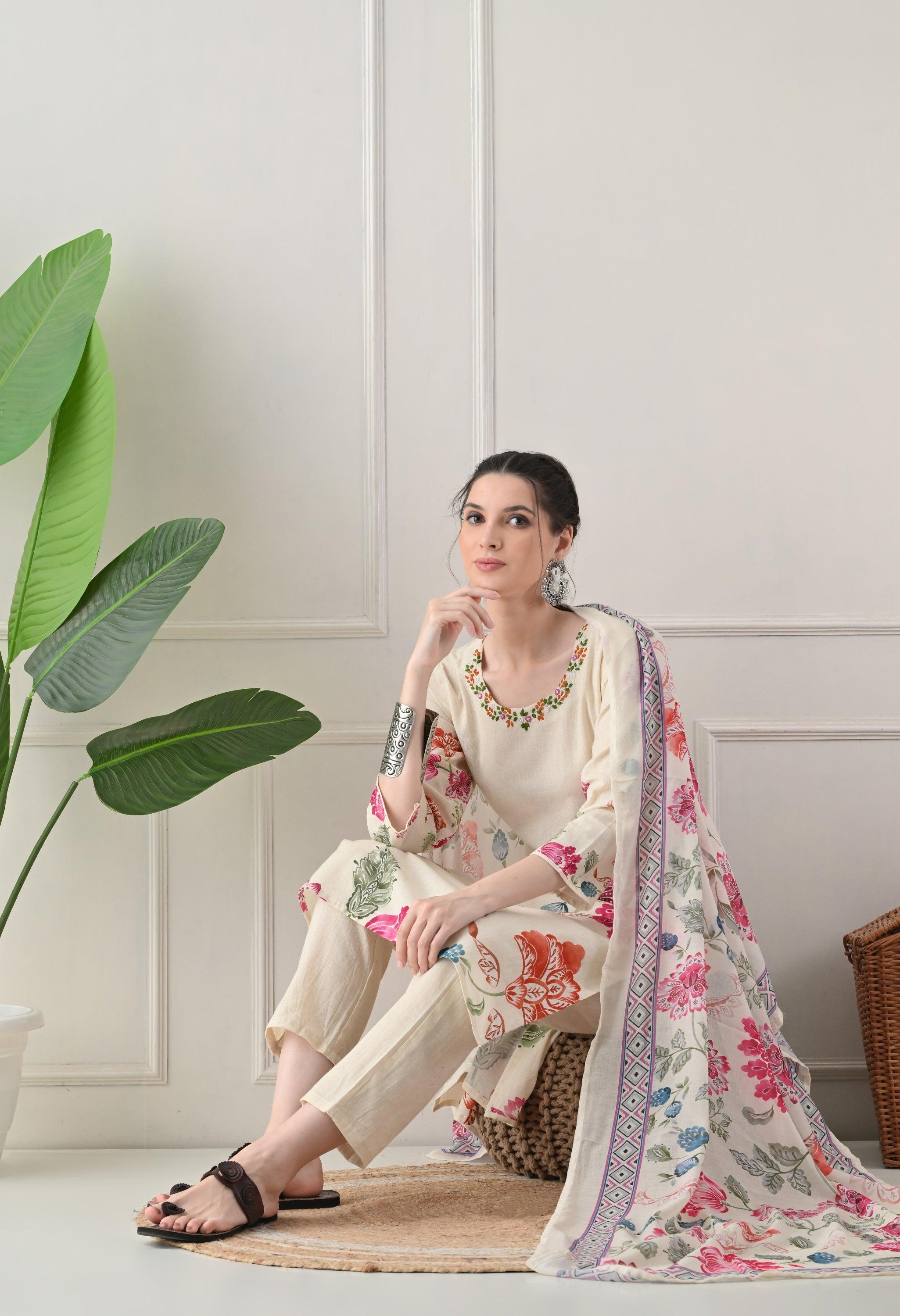 Soft Cotton Anarkali Suit
